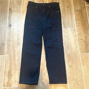 Express Straight Leg Super High Rise Jeans